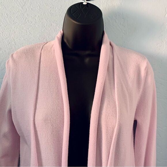 Zara Pink Knit Open Front Cardigan Sweater Size Small - Picture 2 of 8